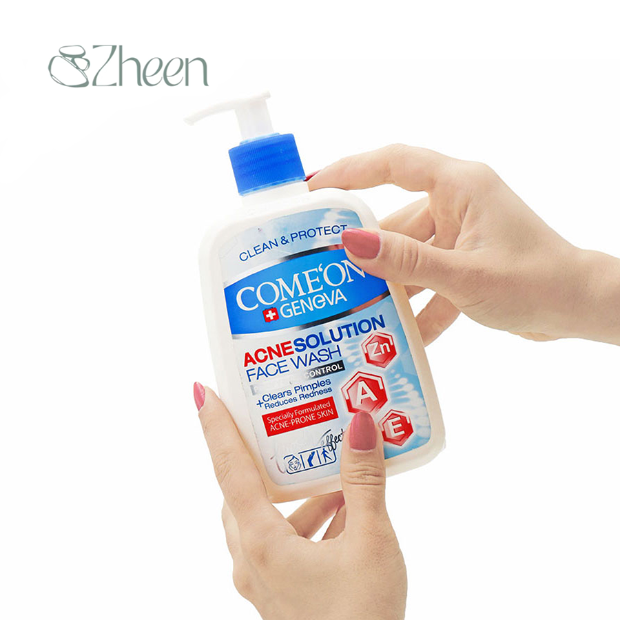 ژل شستشو صورت کامان مناسب پوست چرب و جوش دار  500 میل